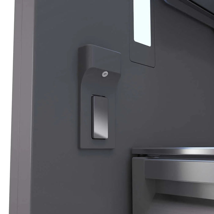 ZLINE 30" Panel Ready Built-In Bottom Freezer Refrigerator, Water Dispenser, Ice Maker, Graphite Gray Interior GRBIV-30