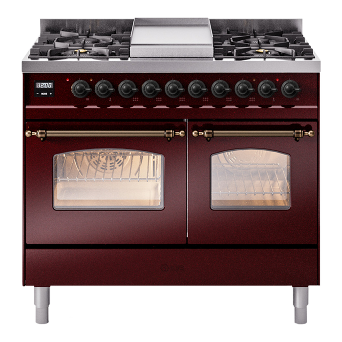 ILVE Nostalgie II 40" Dual Fuel Range, UPD40FNMP