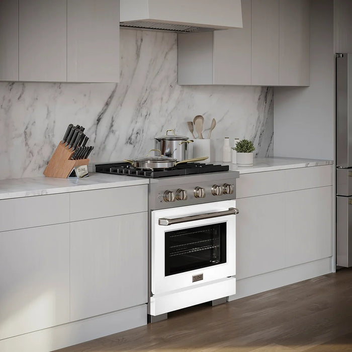 ZLINE 30" Paramount Dual Fuel Range DuoPro™ Cooktop, Electric Convection Oven PSDR-WM-30