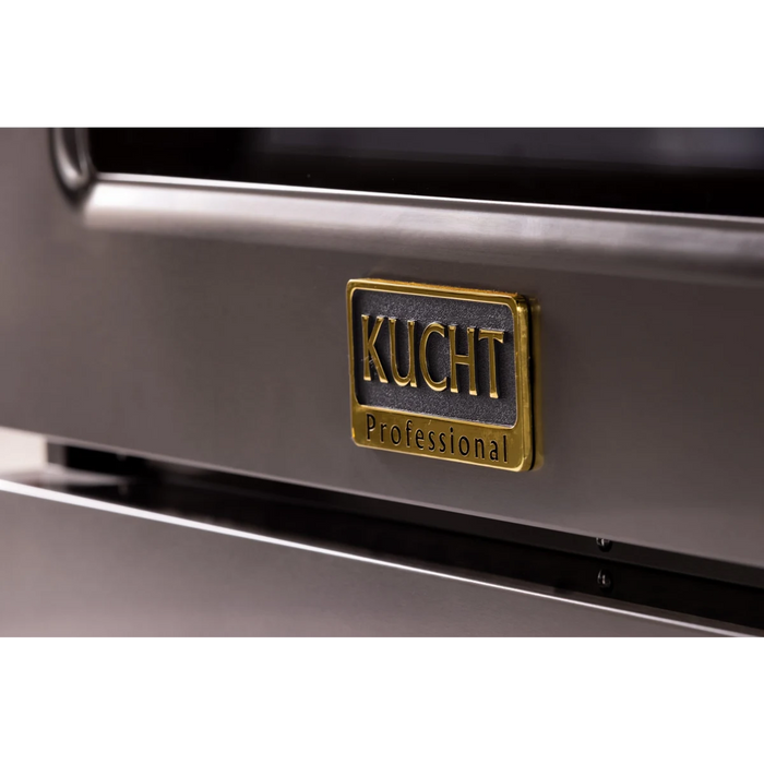 Kucht 2 Piece Kitchen Appliances Package with Liquid Propane Range in Stainless Steel KEG303/LP-KRH303A-C