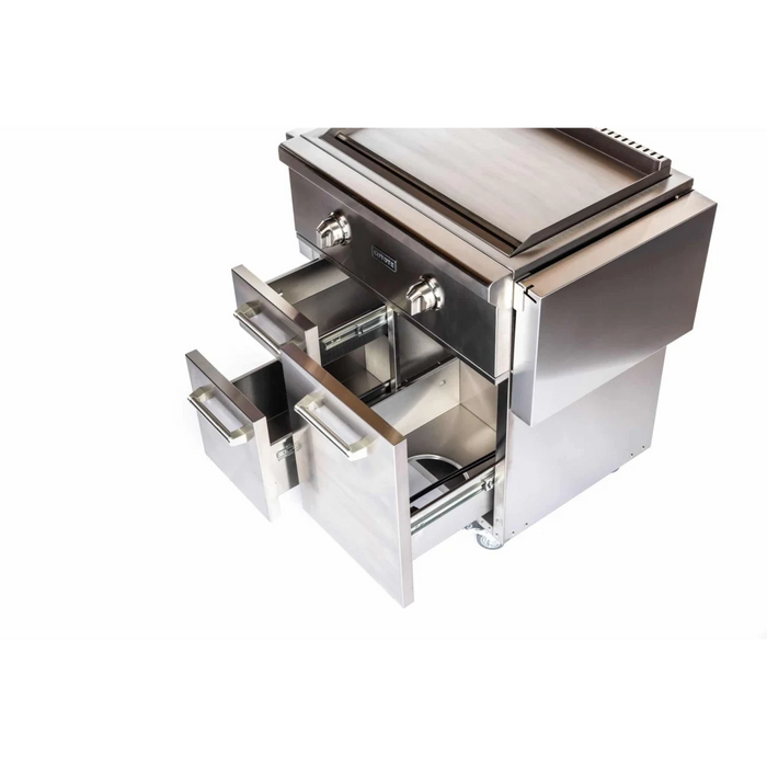 CAYOTE 30" Built-In Flat Top Gas Grill, C1FTG30LP