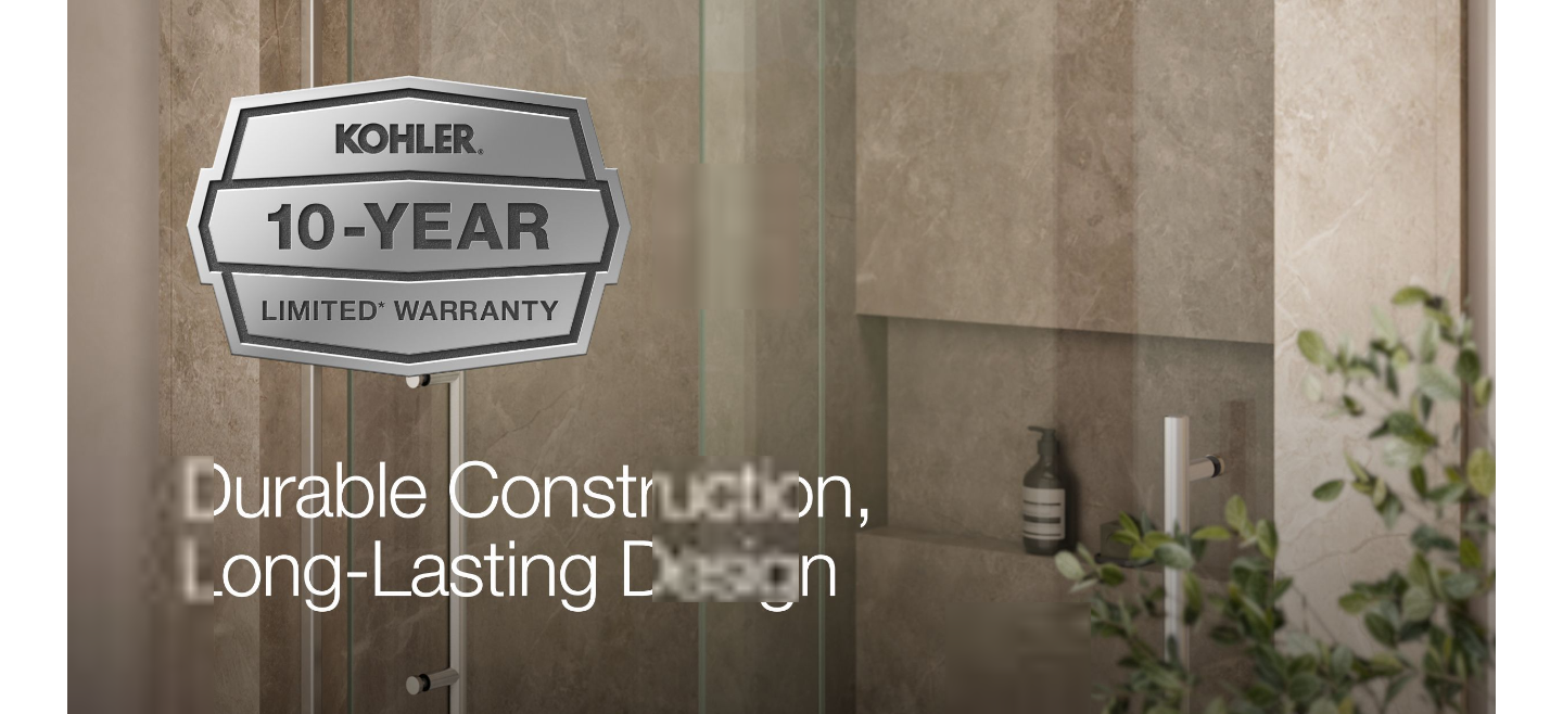 KOHLER Levity Plus Frameless Sliding Shower Door K-702427-L-SHP