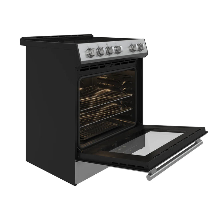Forno 2-Piece White Kitchen Bundle - 30" Electric Range, 36" Bottom Freezer Refrigerator - View 13
