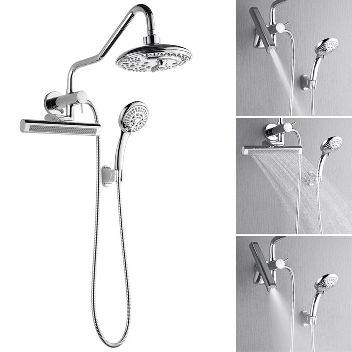 Forno Acqua AcquaFALL Mini Shower Head, Overhead Rainfall Shower SMW2CP-C2