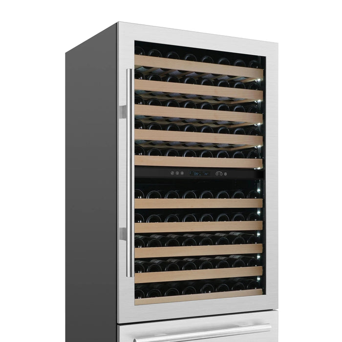 FORNO Celano 30" 150 Bottle and 252 Can Dual Zone Wine Cooler FWCDR6697-30S