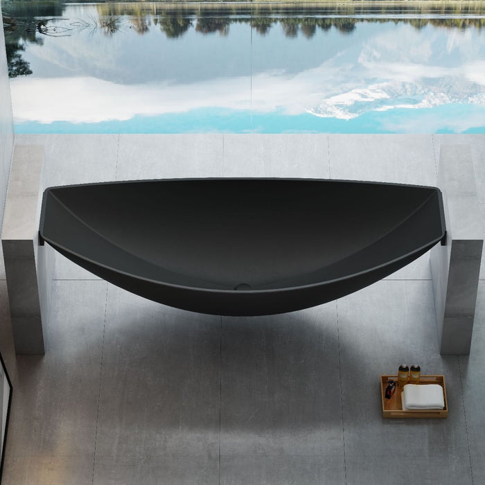 ALFI brand 79" Acrylic Suspended Wall Mounted Hammock Bathtub HammockTub1