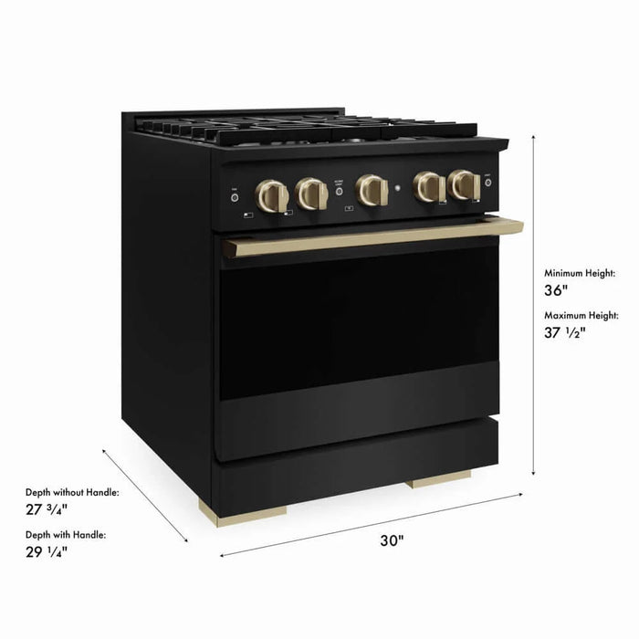 ZLINE Marino Dual Fuel Range MDRBZ-30-CB