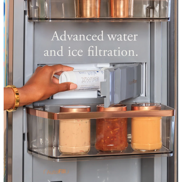 Cafe 36" Freestanding 4-Door French Door Smart Refrigerator, CGE29DP4TW2