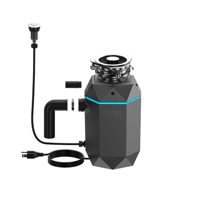 FORNO ACQUA BrightDiamond 1HP Super Quiet Garbage Disposal Motion Sensor WDD100TA1BO