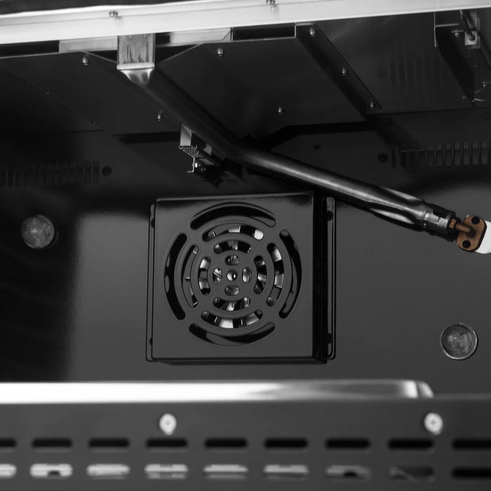 FORNO Galiano 36" Gas on Gas Range FFSGS6244-36BLK