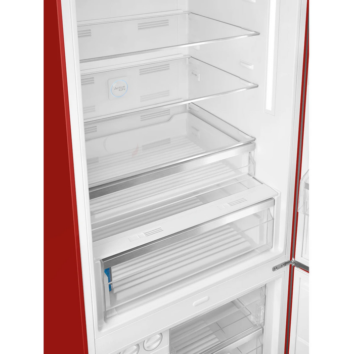 SMEG 28" Freestanding Bottom Mount Refrigerator, FAB38URRD