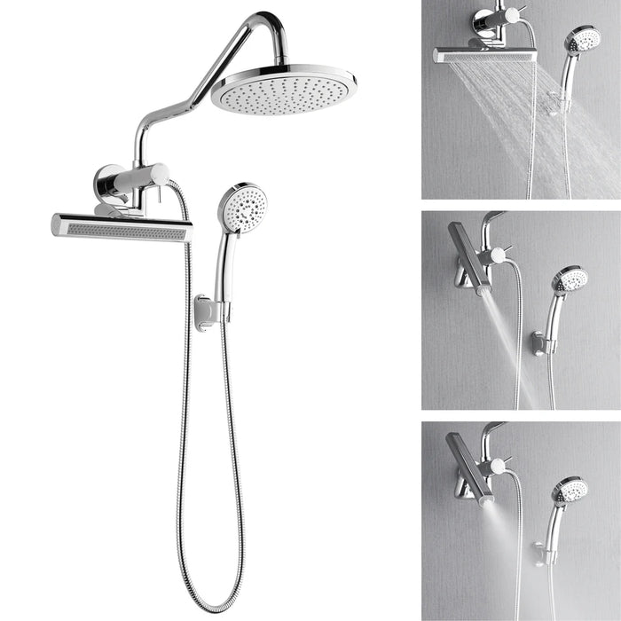 Forno Acqua AcquaFALL Mini Shower Head, Overhead Rainfall Shower SMW1CP-C8
