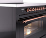 ILVE Nostalgie II 36 " Electric Range, Glossy Black, Copper Trim UPI366NMPBKP ILVE