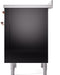 ILVE Nostalgie II 36 " Electric Range, Glossy Black, Copper Trim UPI366NMPBKP ILVE