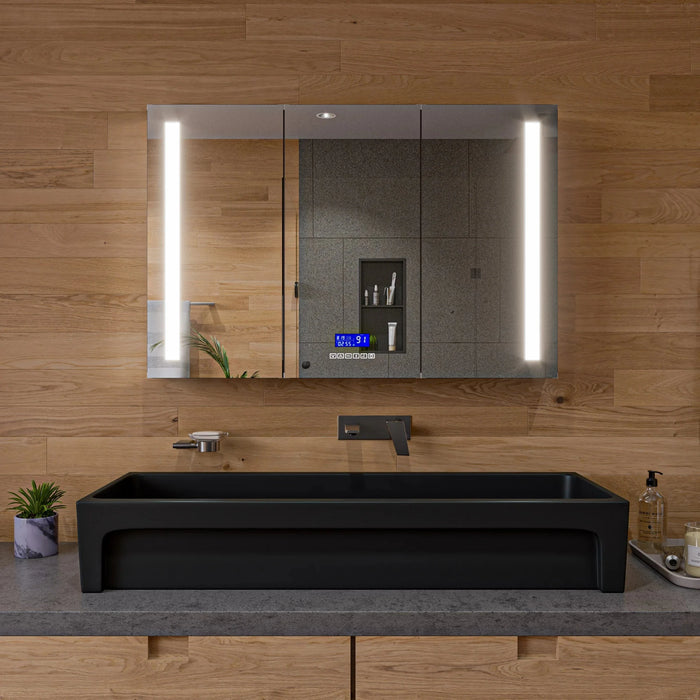 ALFI brand 48" White Above Mount Fireclay Bath Trough Sink AB48TR