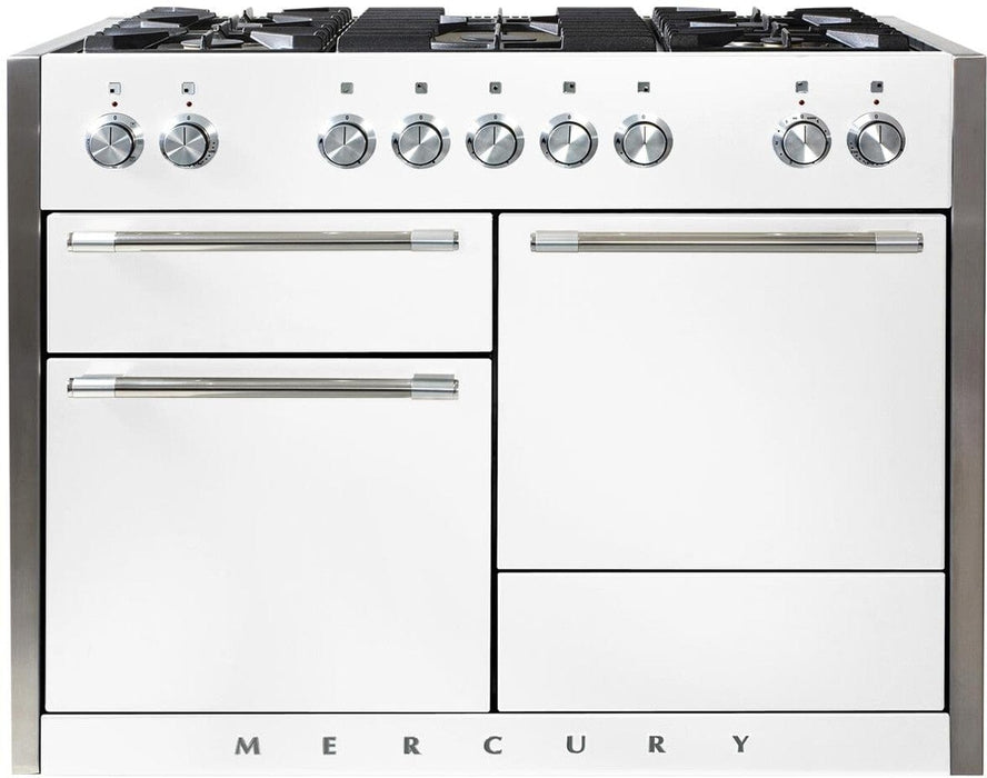 AGA Mercury 48" Dual Fuel 3 Oven Range - White AMC48DFWHT