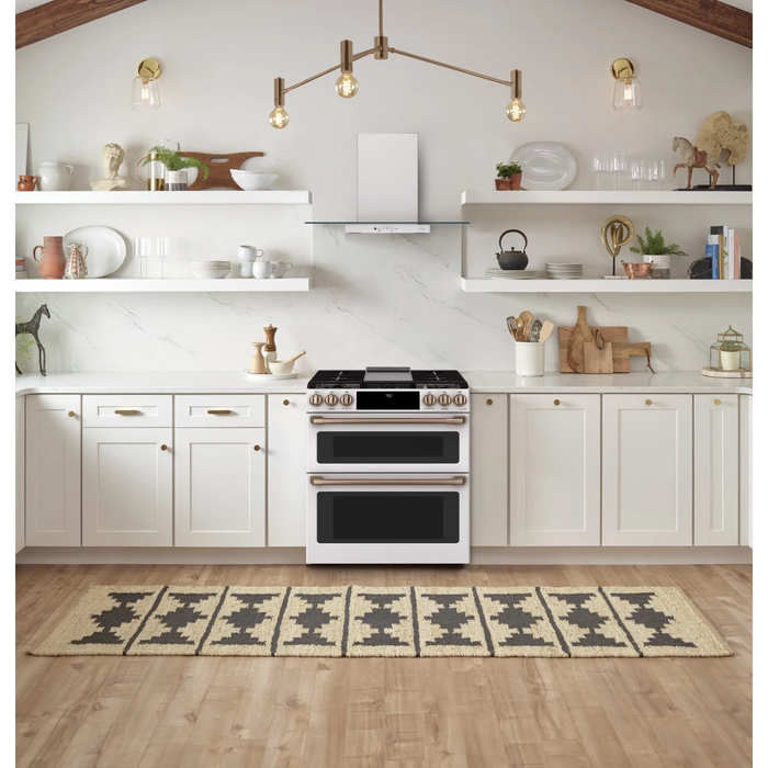 Cafe 30" Slide-In Smart Gas Range, CGS750P4MW2