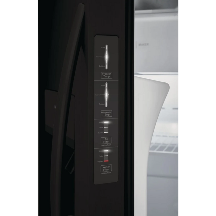 Frigidaire 36" Freestanding Side by Side Refrigerator FRSS2623AB
