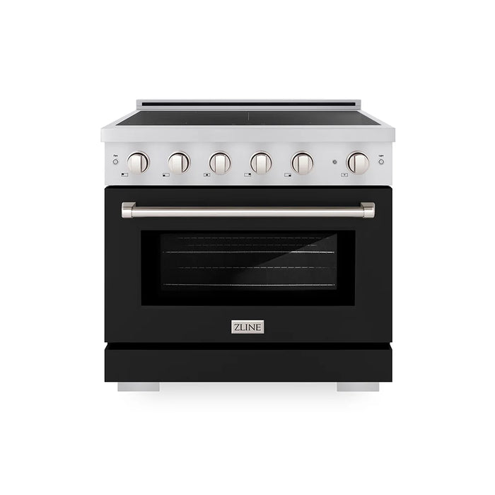 ZLINE Paramount Induction Range, Cooktop, Electric Convection Oven, Satin Stainless Steel SINRS-BLM