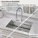 Forno ACQUA 33" Drop-In/Undermount MultiSINK Workstation Sink, Waterfall Faucet, Glass Rinser E-XP31 - View 13