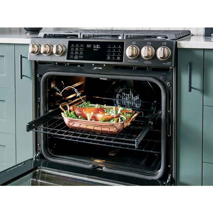Cafe 30" Slide-In Gas Smart Range, CGS700P4MW2