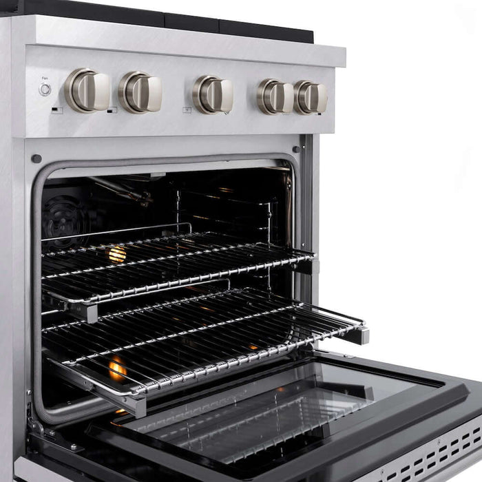 ZLINE 30"Gas Range, Convection Gas Oven , DuraSnow® Stainless Steel, SGRS-30