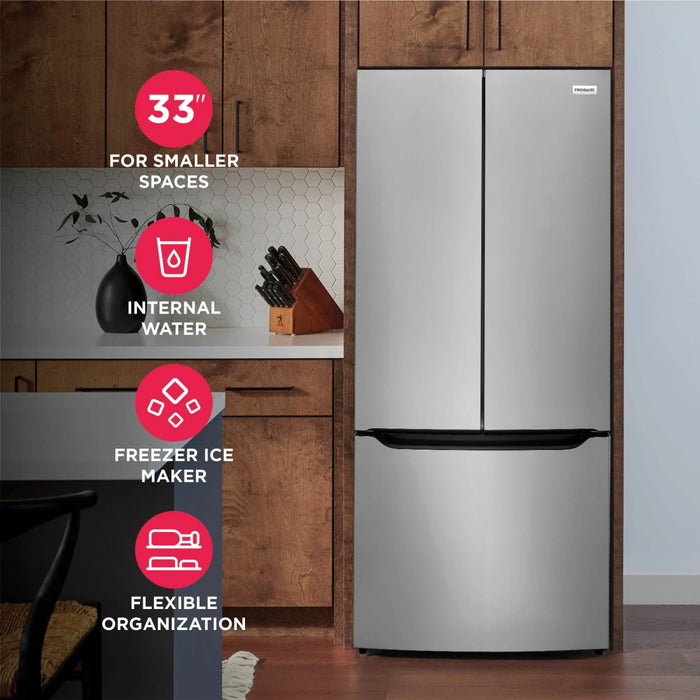 Frigidaire 33" Counter-Depth French Door Refrigerator FRFG2033AV
