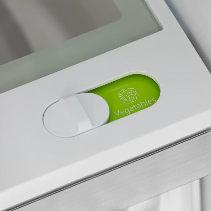 ZLINE Autograph Edition 36" Counter-Depth French Door Refrigerator, Ice Maker, Fingerprint-Resistant Black Stainless Steel, Helix Handles RFMZ-36-BS-KCB