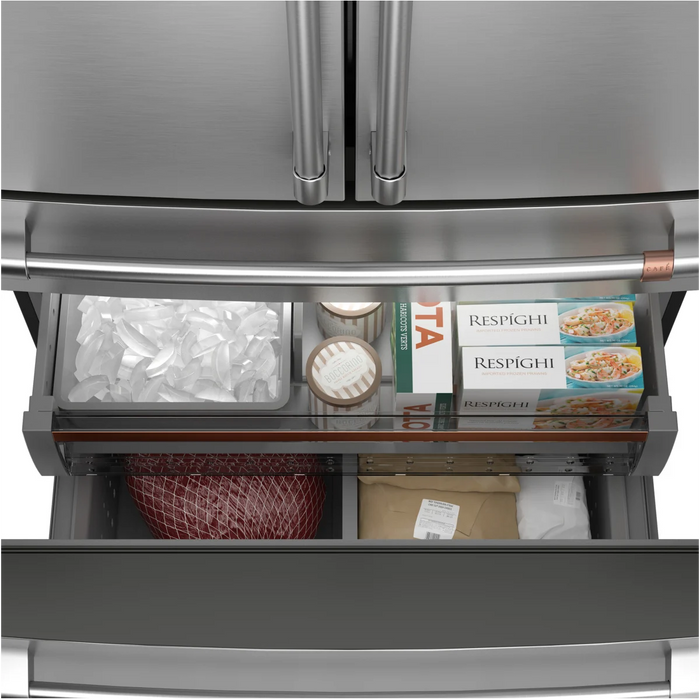 Cafe 36" Freestanding 4-Door French Door Smart Refrigerator, CGE29DP4TW2