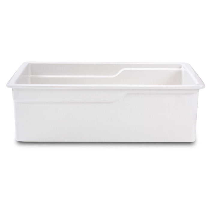ALFI brand White 32" Workstation Step Rim Single Bowl Fireclay Undermount / Drop In Kitchen Sink ABFS3219SUD-W