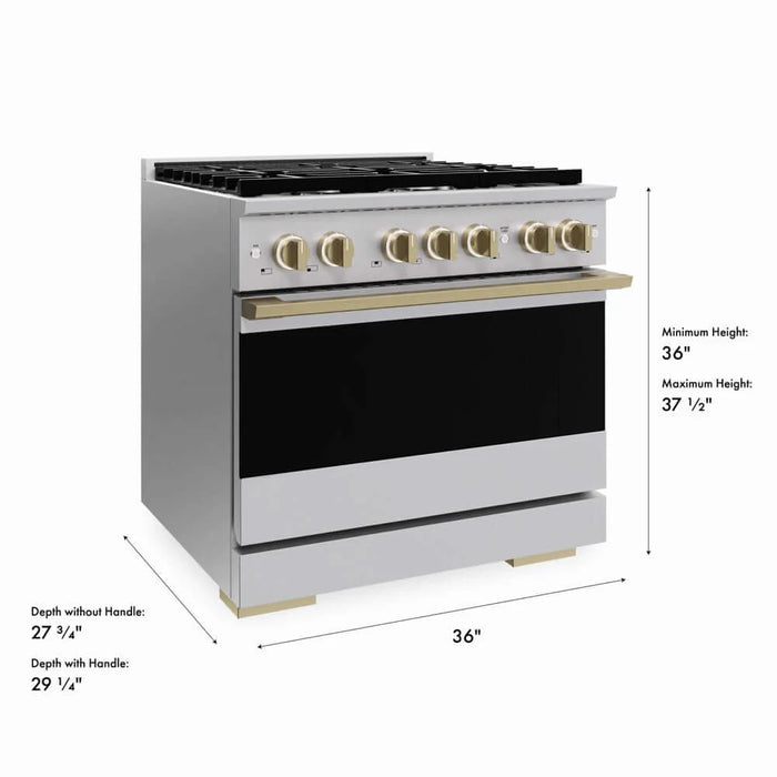 ZLINE Marino Dual Fuel Range MDRZ-36-CB