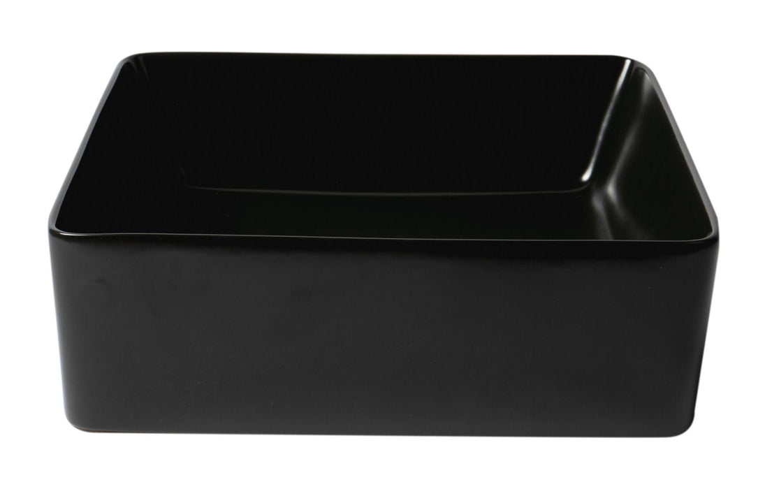 ALFI brand 16" Modern Square Above Mount Ceramic Sink ABC903