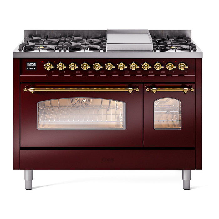 ILVE Nostalgie II 48" Dual Fuel Range, UP48FNMP