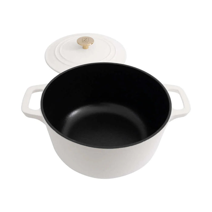 ZLINE 5-Piece Enameled Cast Iron Cookware Set, Black Matte CWSETS-BLM-5