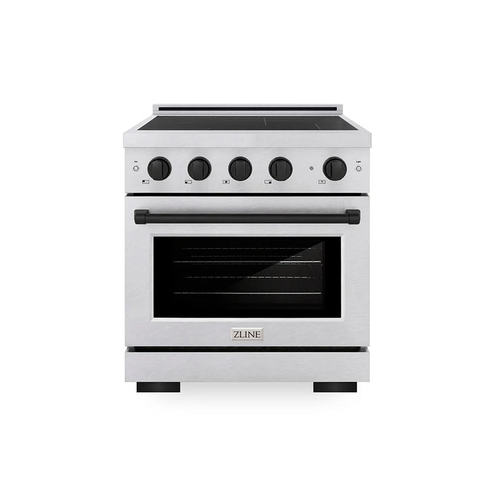 ZLINE 30" Paramount Induction Range, Cooktop, Electric Convection Oven, Satin Stainless Steel SINRSZ-30