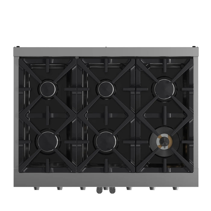 FORNO Massimo 36" French Door Gas on Gas Range FFSGS6439-36