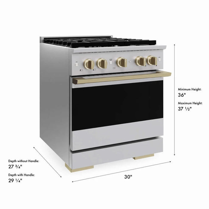 ZLINE Marino Dual Fuel Range MDRZ-30-CB