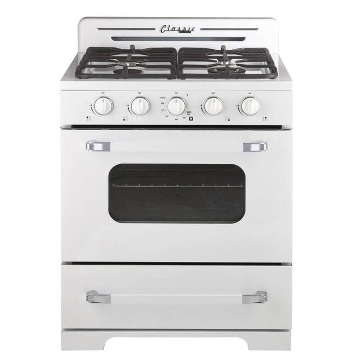 UNIQUE 30" Classic Retro Offgrid Range, Large Power burner, UGP-30CR OF2 LG