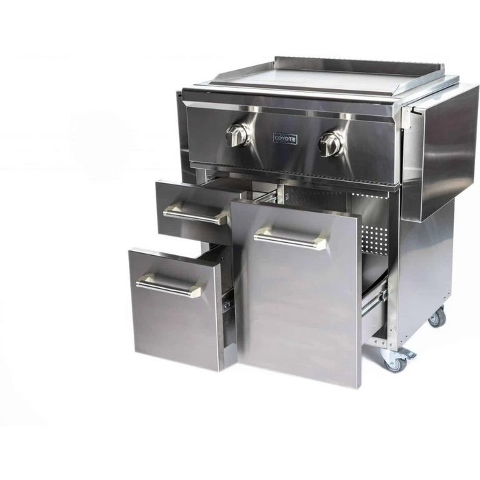 CAYOTE 30" Built-In Flat Top Gas Grill, C1FTG30LP
