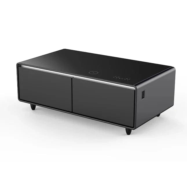 FORNO Evoluto 51" Smart Coffee Table – Dual Fridge Drawers Black FCTFR7006-51BLK