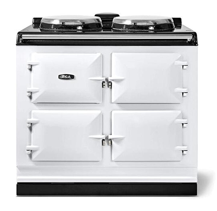 AGA 39" eR7 100 Classic Cast Iron Collection Electric Range - White AER7339WHT