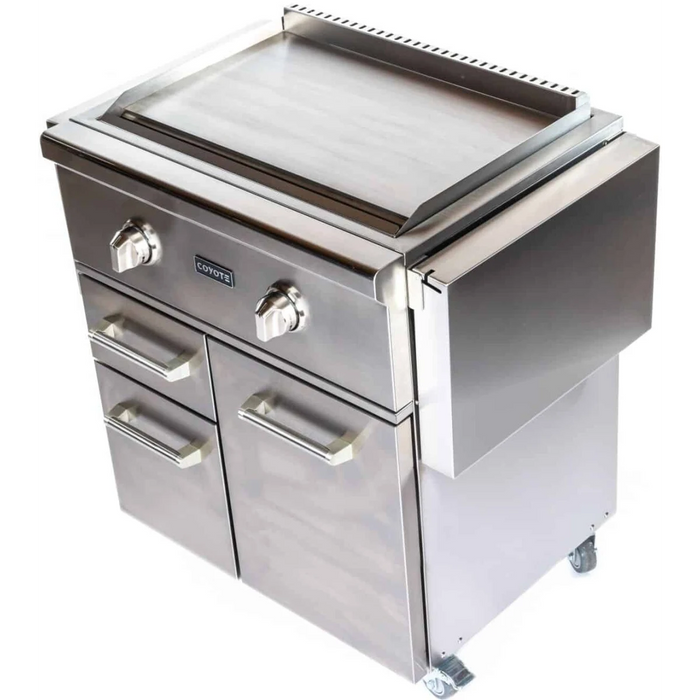 CAYOTE 30" Built-In Flat Top Gas Grill, C1FTG30LP