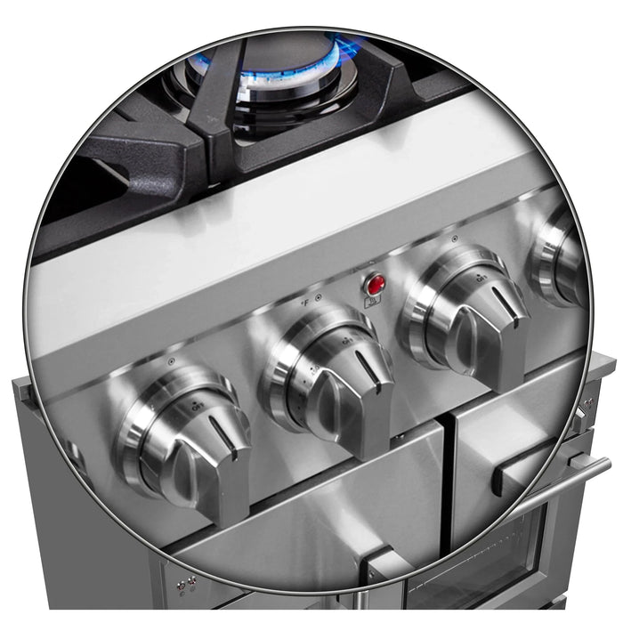 FORNO Massimo 48" French Door Gas on Gas Range FFSGS6439-48