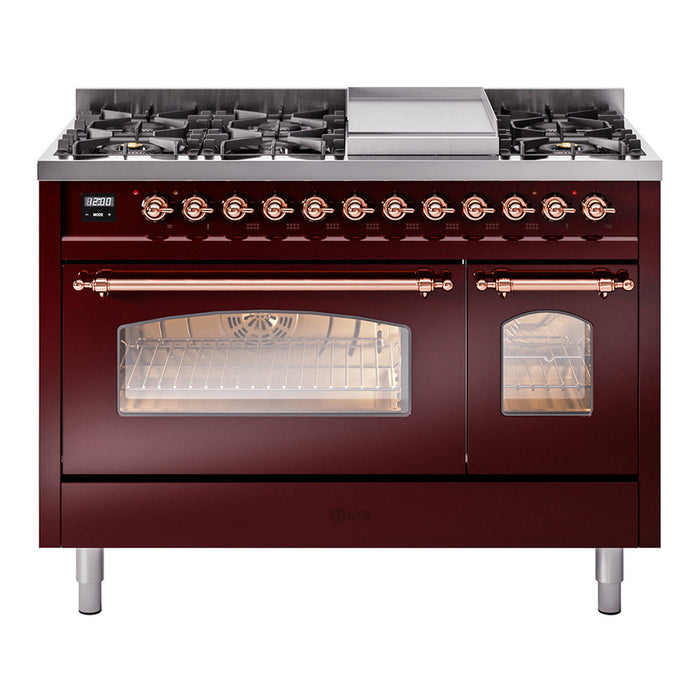 ILVE Nostalgie II 48" Dual Fuel Range, UP48FNMP