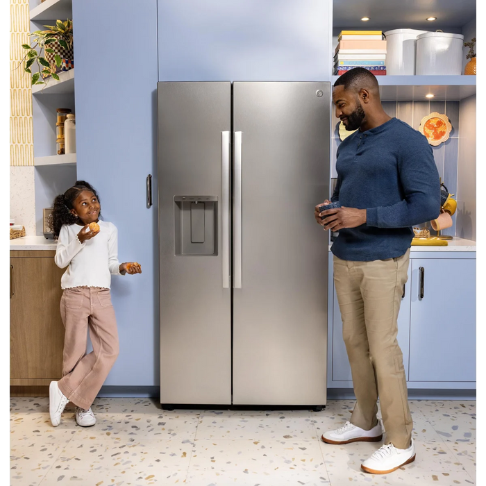 GE 36" Freestanding Side-By-Side Refrigerator, GSS28NYYFS