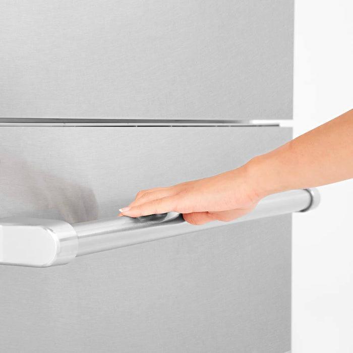 ZLINE Built-In Bottom Freezer Refrigerator, Water Dispenser, Ice Maker, Satin Stainless Steel RBIV-SN