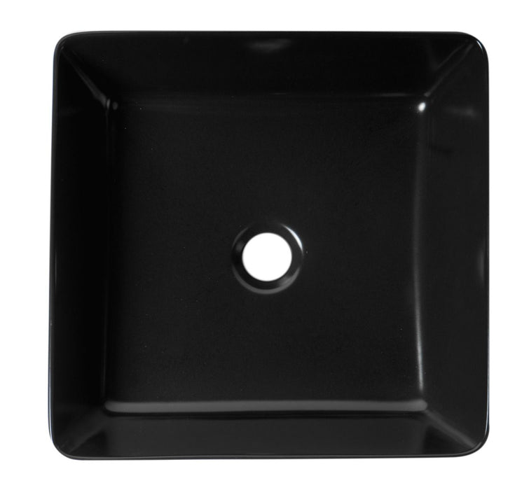 ALFI brand 16" Modern Square Above Mount Ceramic Sink ABC903