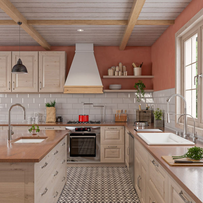 ALFI brand White 32" Workstation Step Rim Single Bowl Fireclay Undermount / Drop In Kitchen Sink ABFS3219SUD-W