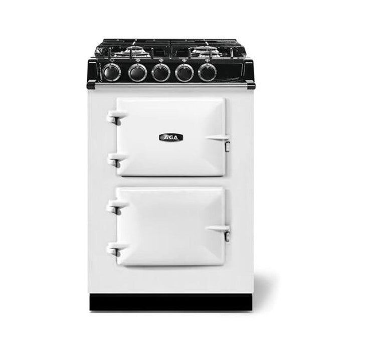 AGA Classic 24" City Dual Fuel Range - White ATC2DFWHT