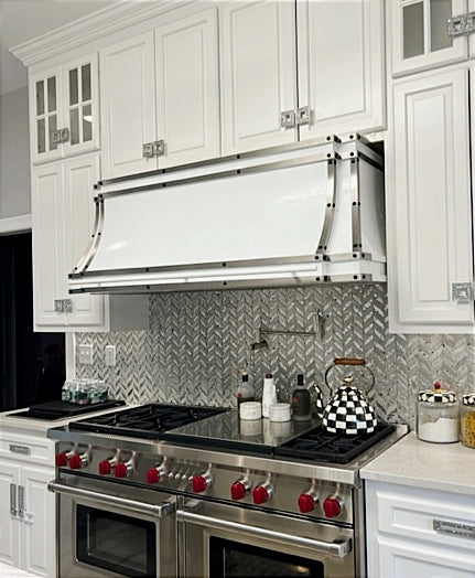 Sweep Under Cabinet White Stainless Steel Range Hood